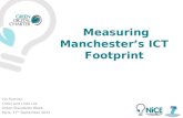 Measuring Manchester’s ICT Footprint
