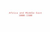 Africa and Middle East 1000-1500