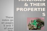 Minerals & Their Properties
