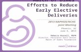 March of Dimes  Efforts to Reduce Early Elective Deliveries