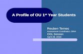 A Profile of OU 1 st  Year Students
