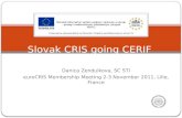 Slovak CRIS  going  CERIF