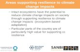 Areas supporting resilience to climate change impacts