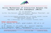 Arctic Mechanisms of Interaction Between the Surface and the Atmosphere (AMISA)
