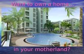 Want to own a home…