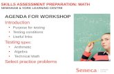 Skills  Assessment  Preparation: Math Newnham & York  Learning  Centre