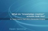 What do “knowledge creation”  schools look like?