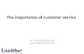 The importance of customer service