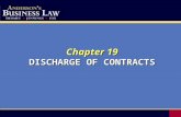 Chapter 19 DISCHARGE OF CONTRACTS