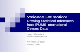 Variance Estimation: Drawing Statistical Inferences from IPUMS-International Census Data