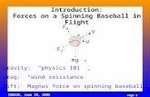 Introduction: Forces on a Spinning Baseball in Flight