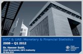DIFC  & UAE: Monetary  & Financial Statistics