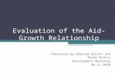 Evaluation of the Aid-Growth Relationship