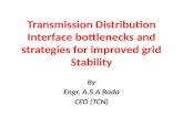 Transmission Distribution Interface bottlenecks and strategies for improved grid Stability