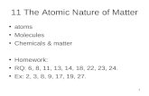 11 The Atomic Nature of Matter