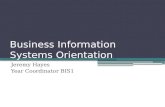 Business Information Systems  Orientation