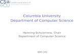 Columbia University Department of Computer Science Henning Schulzrinne, Chair