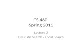 CS 460  Spring 2011