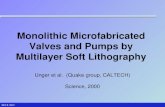 Monolithic Microfabricated Valves and Pumps by Multilayer Soft Lithography