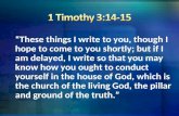 1 Timothy 3:14-15