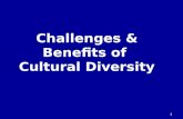 Challenges & Benefits of  Cultural Diversity