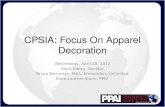 CPSIA: Focus On Apparel Decoration