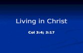 Living in Christ