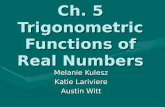 Ch. 5 Trigonometric Functions of Real Numbers