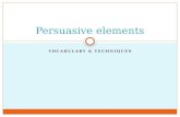 Persuasive elements