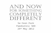 Se-Yeon Park Paediatric SHO 29 nd  May 2012