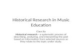 Historical Research in Music Education