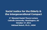 Social Justice for the Elderly & the Intergenerational Compact