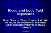 Blood and body fluid exposures