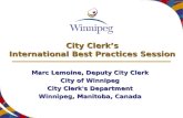 City Clerk’s International Best Practices Session