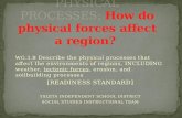 PHYSICAL PROCESSES:  How do physical forces affect a region?