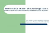Macro-News Impact on  Exc h ange Rates Evidence from high-frequency EUR/RON and EUR/USD dynamics