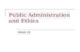Public Administration  and Ethics
