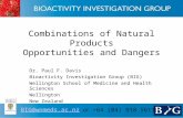 Combinations of Natural Products Opportunities and Dangers