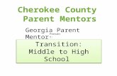 Cherokee County  Parent Mentors