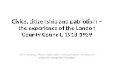 Civics, citizenship and patriotism – the experience of the London County Council, 1918-1939