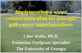 Implementing a water conservation plan for Georgia golf course superintendents
