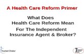 A Health Care Reform Primer