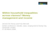 Within household inequalities across classes? Money management and income