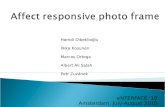 Affect responsive photo frame