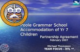 Poole Grammar School Accommodation of Yr 7 Children