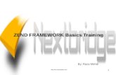 ZEND FRAMEWORK  Basics Training