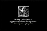 10 key principles  of agile software development