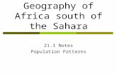 The Cultural Geography of Africa south of the Sahara