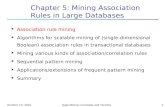 Chapter 5: Mining Association Rules in Large Databases