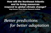 How will the Northeast Atlantic and its living resources respond to global climate change?